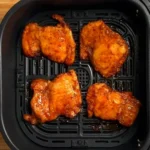 Air fryer chicken thigh recipes featuring juicy, tender thigh pieces cooked to crispy, golden perfection with savory seasonings.